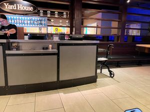 host/hostess area at Yard House in Indianapolis
