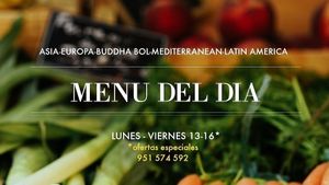 daily menu
menu del dia
lunes - viernes
monday - friday
 11h-16h at RawAttitude - Fuengirola in Fuengirola