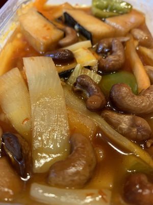 VG cod in kung po sauce take away  at Red Dragon Chinese Fusion in South Shields