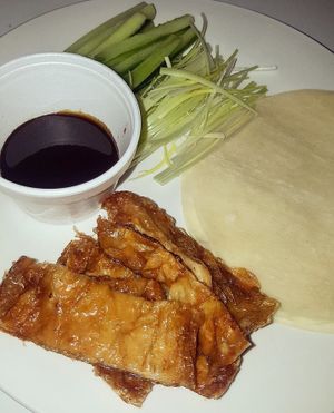 Vegan crispy duck pancakes at Red Dragon Chinese Fusion in South Shields