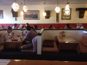 traditional seating at Kafal Restaurant in Santa Rosa