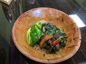 Tres Veg Bowl at Splurge Juice Bar and Cafe in Hialeah