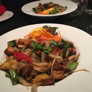 Thai noodle bowl at Bahn Thai in Tallahassee