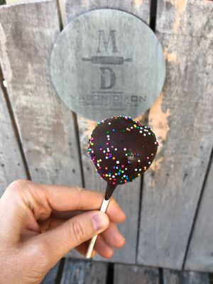Vegan cake pop at Mason Dixon Bakery & Bistro in Huntsville