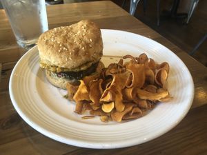 The Steve Martin veganized using jerked portobello  at Mason Dixon Bakery & Bistro in Huntsville