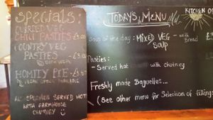 Menu at St Ann's Well Cafe in Malvern
