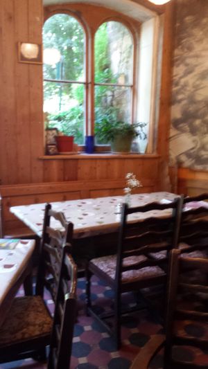 Inside at St Ann's Well Cafe in Malvern