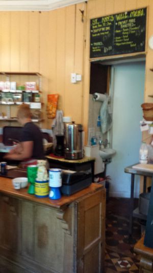 Counter at St Ann's Well Cafe in Malvern