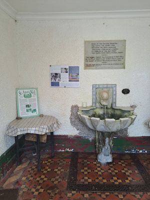 Entrance lobby at St Ann's Well Cafe in Malvern