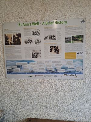 Bit of history at St Ann's Well Cafe in Malvern