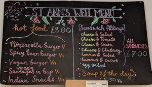 at St Ann's Well Cafe in Malvern