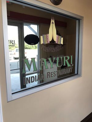 Sign   at Mayuri Indian Restaurant in Tallahassee