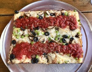 The “Herbivore”. It was delicious. 5/5 at Via 313 - Guadalupe in Austin