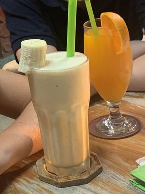 Can do the milkshakes with soya milk  at Chopper Bar in Sukhothai