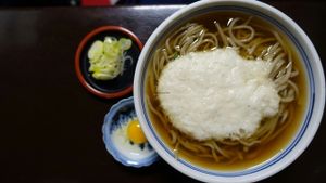Tororo Soba (Grated Mountain Yam) at Ebisu Soba in Takayama