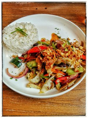 Vegan wok at Me Gusta in Halle