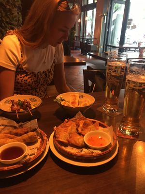 Four small plates  at Rou Vegetarian in Berlin