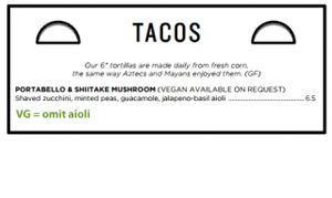 Tacos at Fonda in Windsor