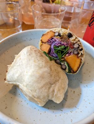 Sweet potato burrito 🌯 at Fonda in Melbourne