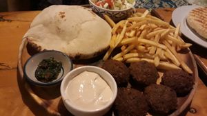 Falafel plate at Taboon in Koh Phangan