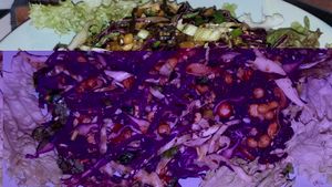 Burmese salad at Taboon in Koh Phangan