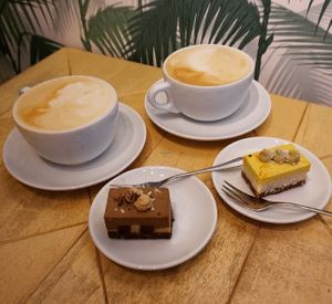 almond lattes and vegan cakes  at ROOTS  - Heisteeg in Amsterdam