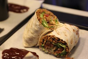 Notre fameux kebab at Vegan Hero in Paris