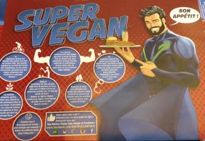 placemat at Vegan Hero in Paris