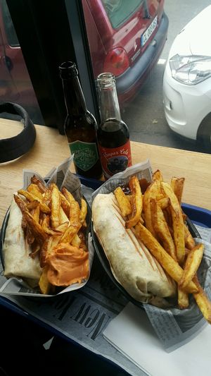 big portions :O at Vegan Hero in Paris