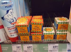 tiger balm at DM Drogerie Markt in Zagreb