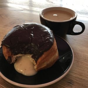Boston Cream! at Dottie's Donuts - Springfield Ave in Philadelphia