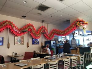Seating area at China Garden in Orono