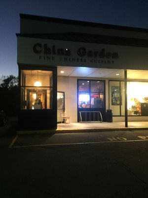 Outside at China Garden in Orono