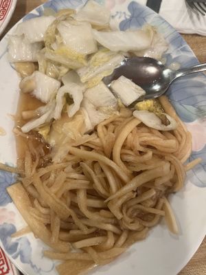 Daikon and Napa cabbage salad   at China Garden in Orono