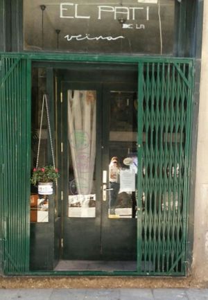 front door/entrance at El Pati de la Veina in Girona
