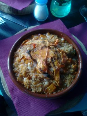 Quinoa with vegetables / Quinoa amb verdures at El Pati de la Veina in Girona