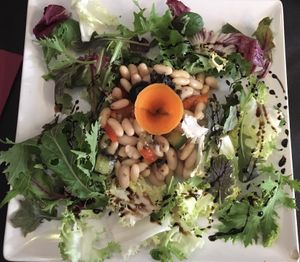 White bean salad at El Pati de la Veina in Girona