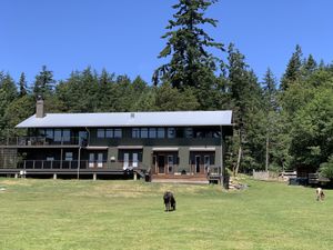Owners live up top and rent out the rooms downstairs  at Pebble Cove Farm Inn in Orcas Island