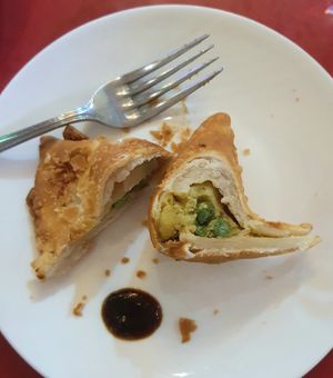 Samosa - inside at Otsal - 옷살 in Seoul
