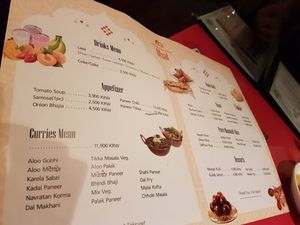 Otsal's vegetarian menu - make sure you google the dishes first :) at Otsal - 옷살 in Seoul
