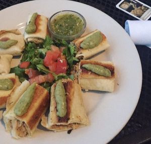 Vegan flautas   at Spotted Dog Restaurant and Bar in Carrboro