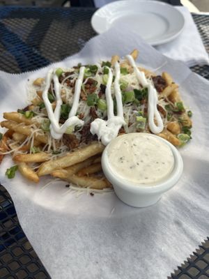 Vegan Fido fries   at Spotted Dog Restaurant and Bar in Carrboro