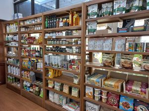 Grocery section #Veganuary at Food4Thought in Chiang Mai