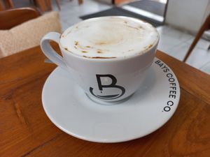 Soy latte #Veganuary at Food4Thought in Chiang Mai