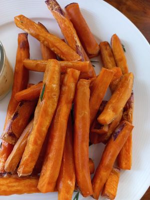 Sweet potato fries at Food4Thought in Chiang Mai