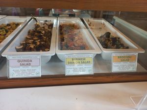 Salads at Food4Thought in Chiang Mai