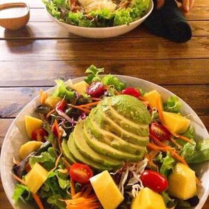 Fresh salad, with the perfect avo at Food4Thought in Chiang Mai