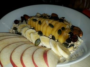 Fruit Salad with museli at Food4Thought in Chiang Mai