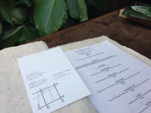 menu in English  at Stardust in Kyoto