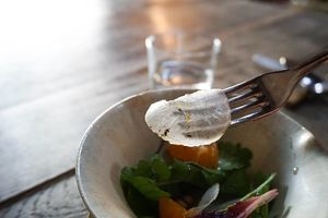 salad at Stardust in Kyoto